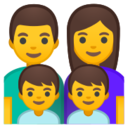 Android Pie; U+1F468 U+200D U+1F469 U+200D U+1F466 U+200D U+1F466; Emoji