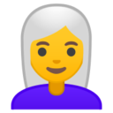 Android Pie; U+1F469 U+200D U+1F9B3; Emoji
