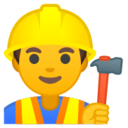 Android Pie; U+1F477; Emoji