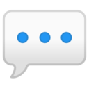 Android Pie; U+1F4AC; Emoji