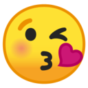Android Pie; U+1F618; Emoji