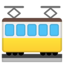 Android Pie; U+1F68B; Emoji