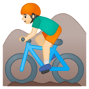 Android Pie; U+1F6B5 U+1F3FB U+200D U+2642 U+FE0F; Emoji