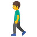 Android Pie; U+1F6B6 U+200D U+2642 U+FE0F; Emoji