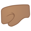 Android Pie; U+1F91B U+1F3FD; Emoji