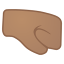 Android Pie; U+1F91C U+1F3FD; Emoji