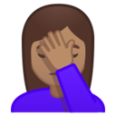 Android Pie; U+1F926 U+1F3FD; Emoji