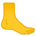 Android Pie; U+1F9B6; Emoji