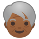 Android Pie; U+1F9D3 U+1F3FE; Adulto Mayor: Color De Piel 5 Emoji