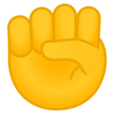 Android Pie; U+270A; Emoji
