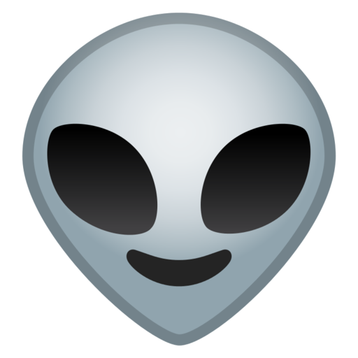Desenho de Emoji alienígena para colorir