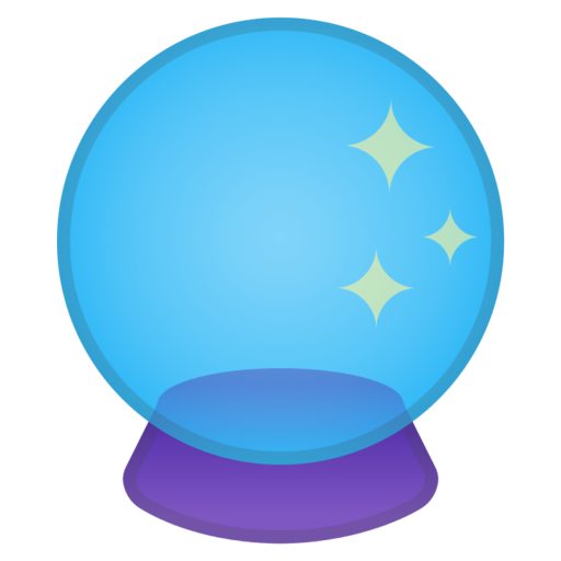 🔮 - Bola de cristal Emoji 📖 Significado do Emoji ✂ Copiar