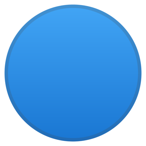 🔵 Cerchio Blu Emoji
