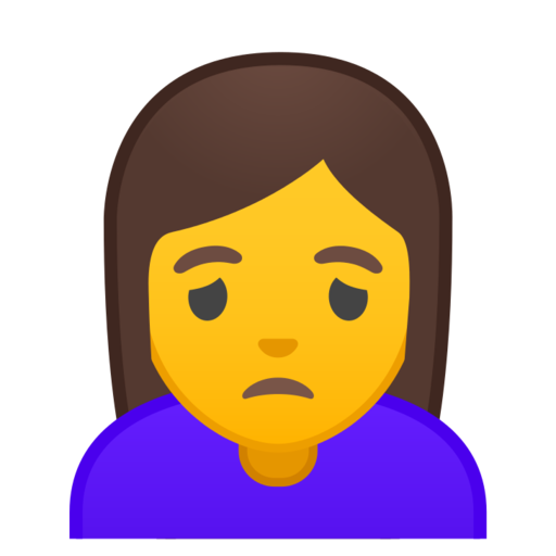 Mujer Frunciendo El Ceno Emoji