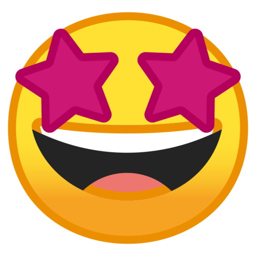 Cara Sonriendo Con Estrellas Emoji