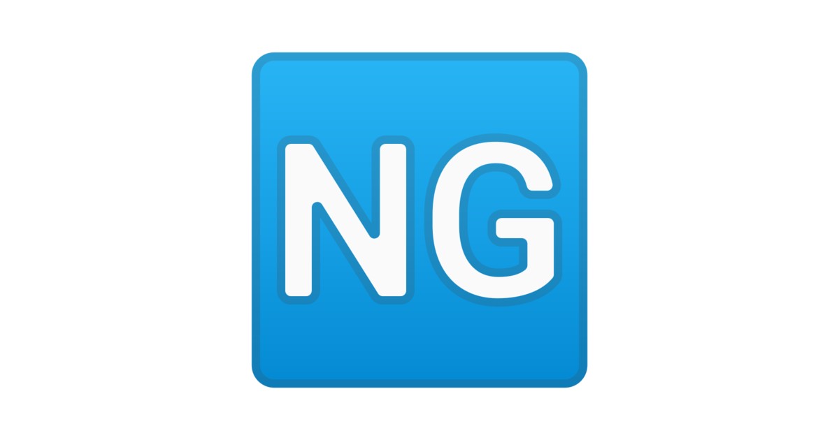 🆖 Botão NG Emoji