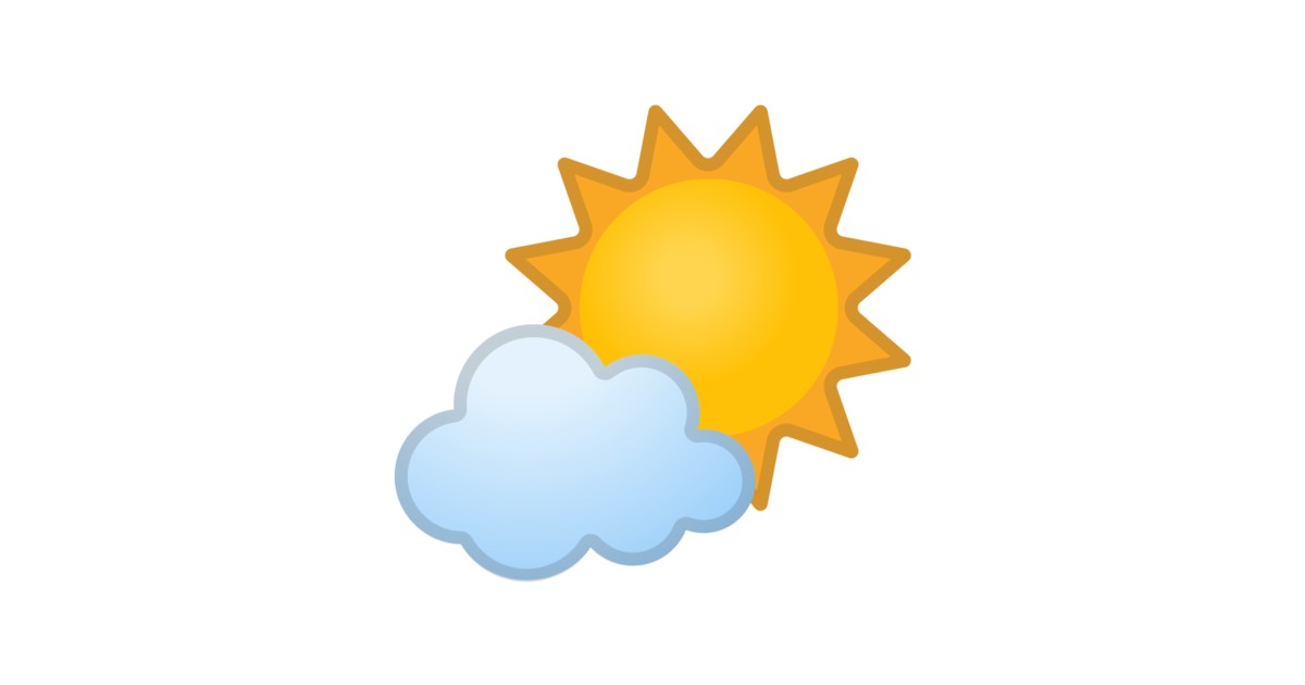 ðŸŒ¤ï¸  Sol DetrÃ¡s De Una Nube PequeÃ±a Emoji