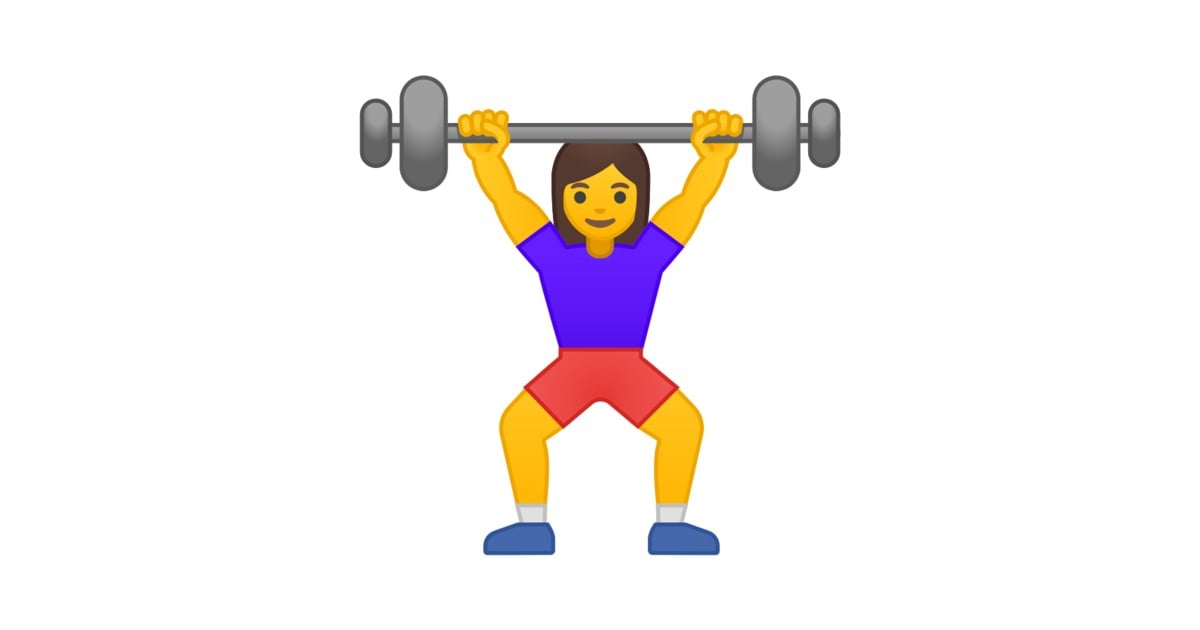 🏋️‍♀️ Woman Lifting Weights Emoji