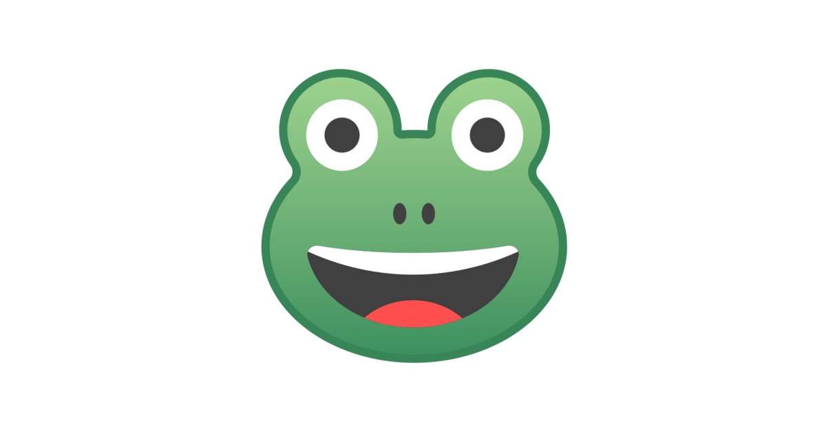 Frog Face Emoji.
