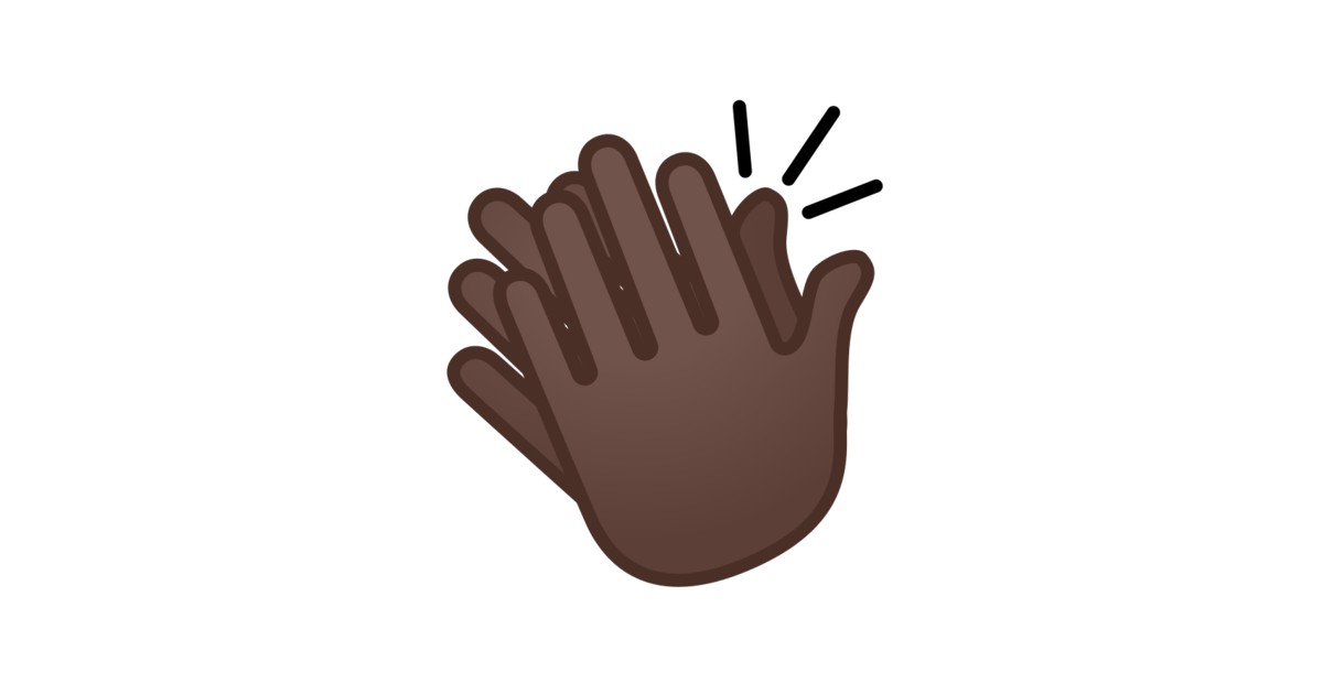 👏🏿 Clapping Hands: Dark Skin Tone Emoji