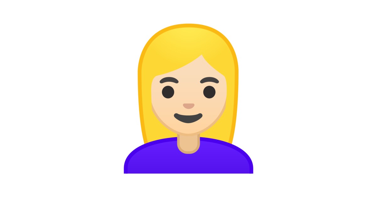 Blonde Hair Small Emoji - wide 3