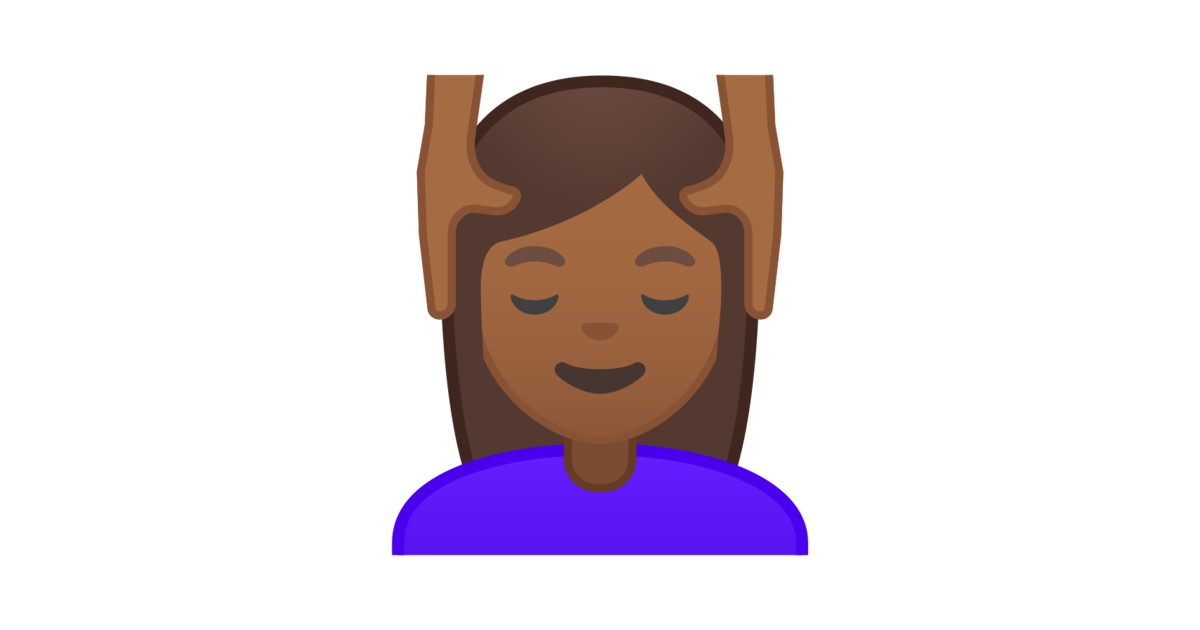 💆🏾 Person Getting Massage Medium Dark Skin Tone Emoji 