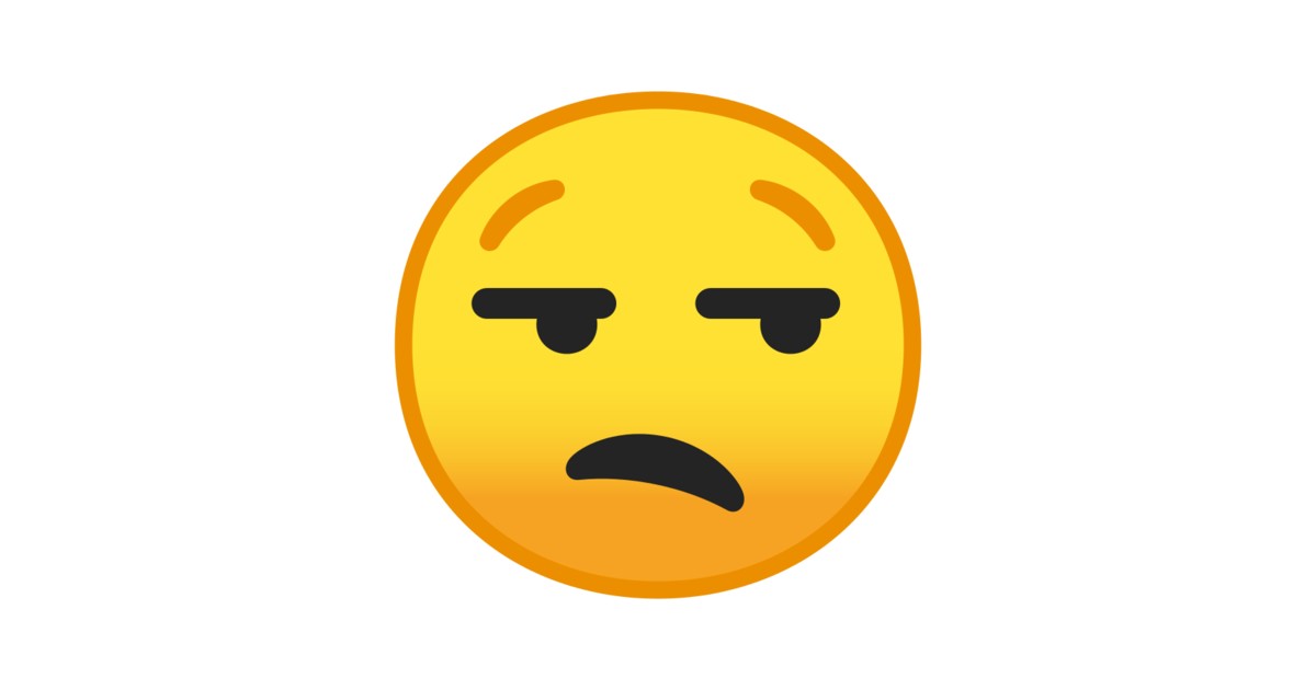 😒 verstimmtes Gesicht-Emoji