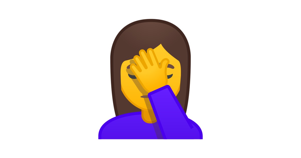 🤦‍♀️ Femme Avec La Paume Sur Le Visage Emoji