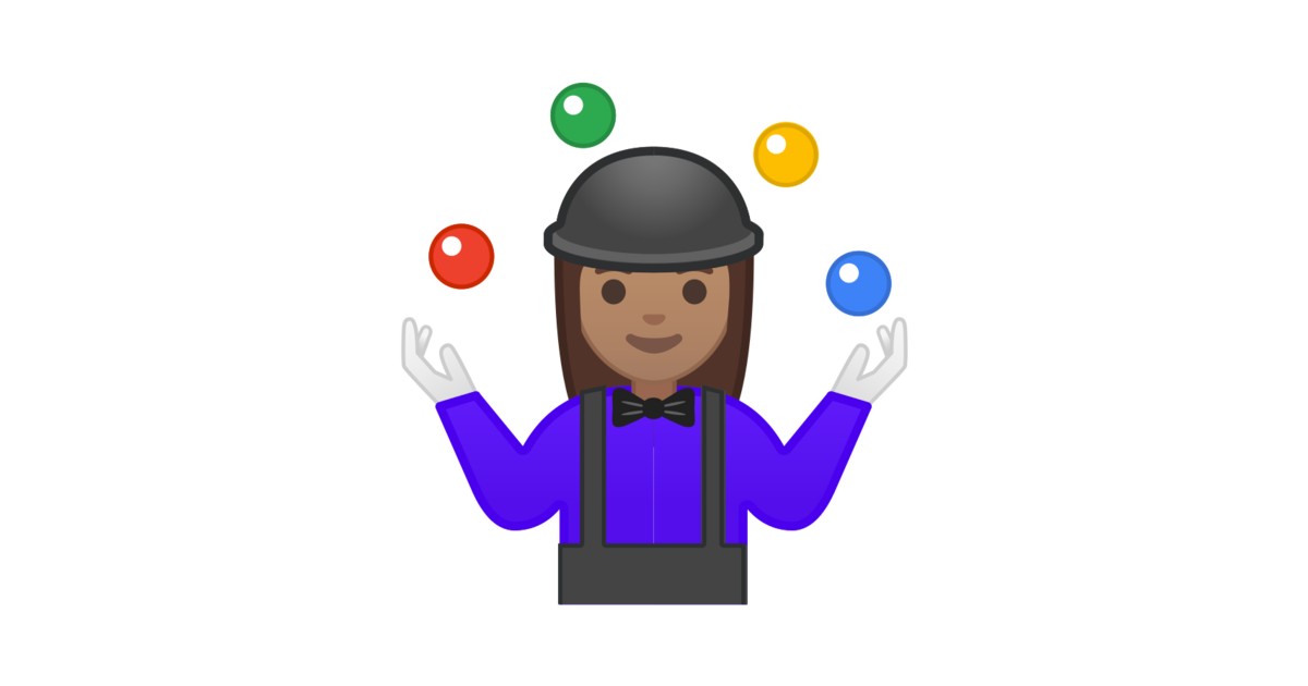 🤹🏽‍♀️ Woman Juggling Medium Skin Tone Emoji