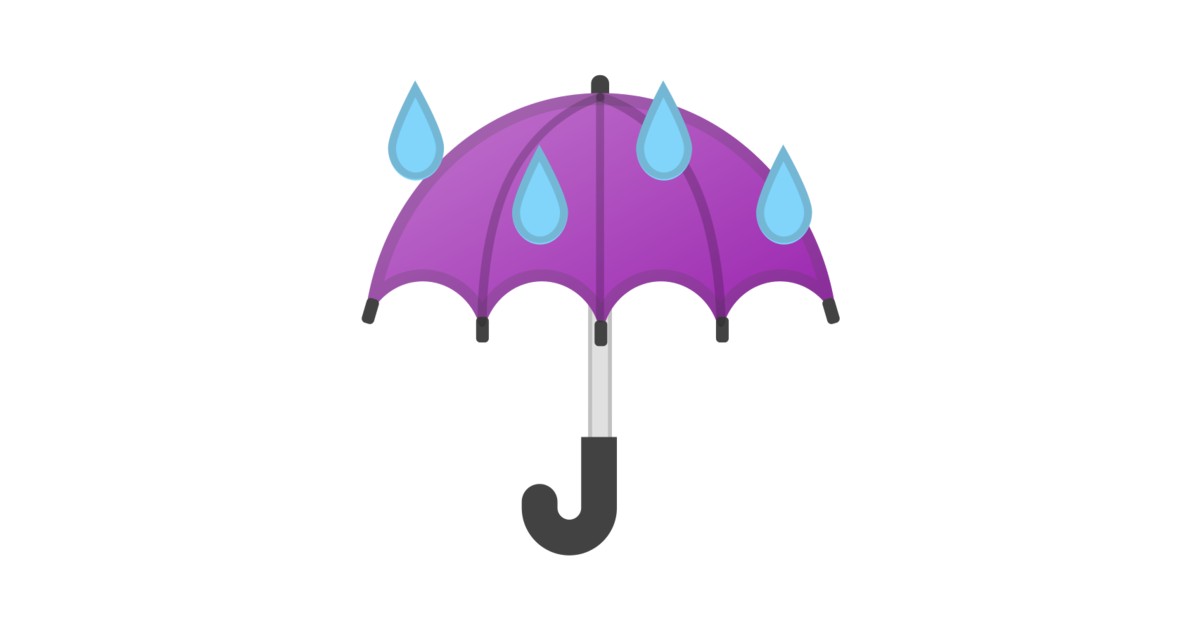 ☔ Umbrella With Rain Drops Emoji