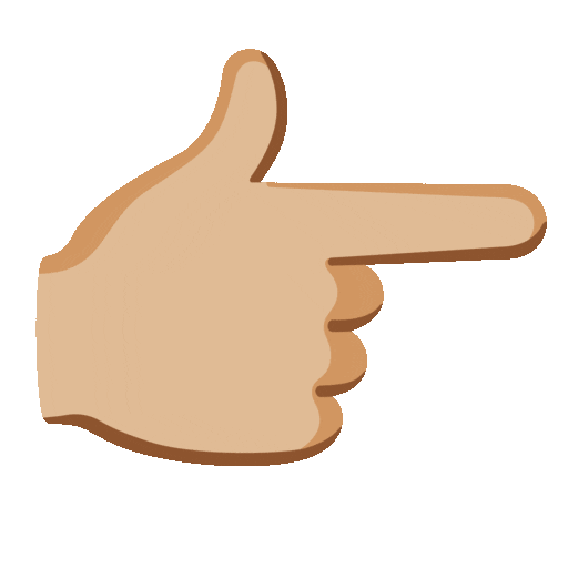 👉🏼 Dorso De Mano Con Índice A La Derecha: Tono De Piel Claro Medio Emoji