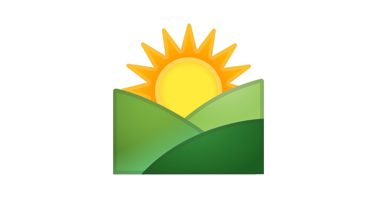 🌄 Sunrise Over Mountains Emoji