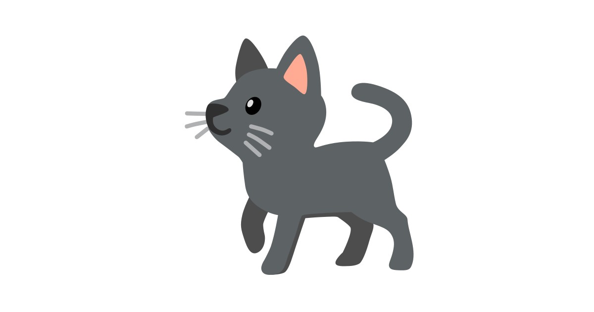 Schwarze Katze Emoji