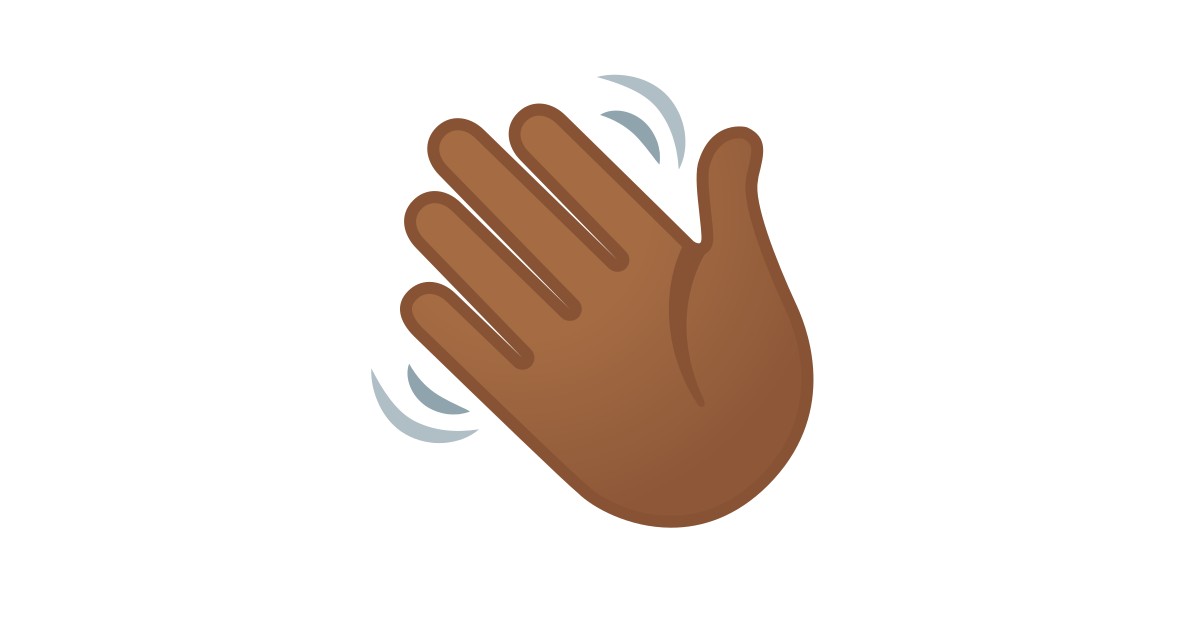 � � � 🏾 Winkende Hand Mitteldunkle Hautfarbe Emoji In 100 Sprachen.