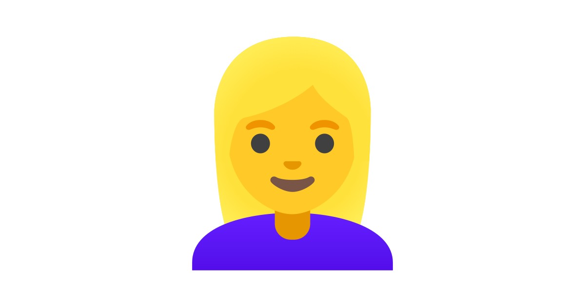 👱‍♀️ Femme Blonde Emoji 2163