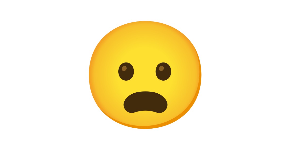 😦 Frowning Face With Open Mouth Emoji