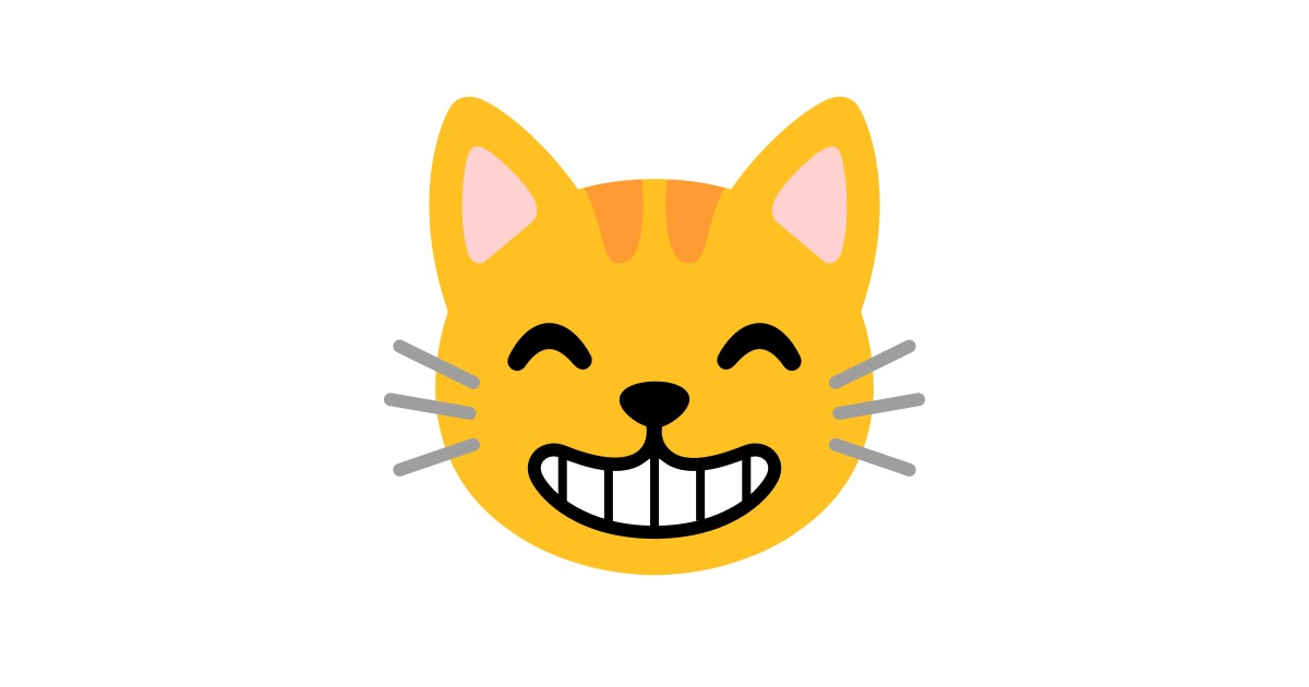😸 Grinning Cat With Smiling Eyes Emoji
