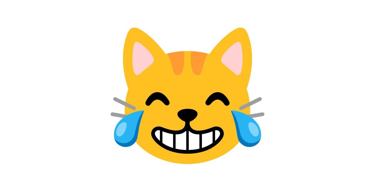 😹 Chat Qui Pleure De Joie Emoji