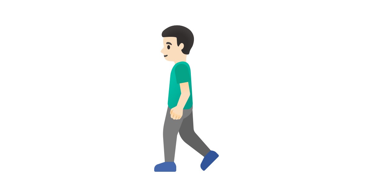 🚶🏻‍♂️ Man Walking: Light Skin Tone Emoji