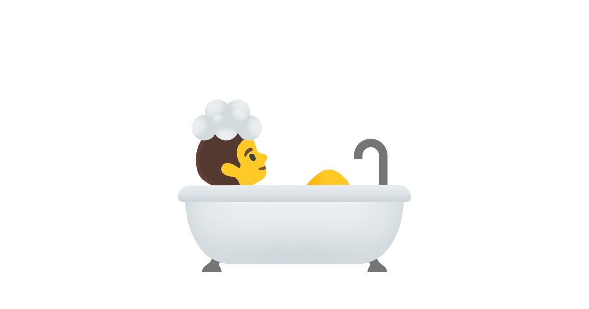 🛀 Person Taking Bath Emoji