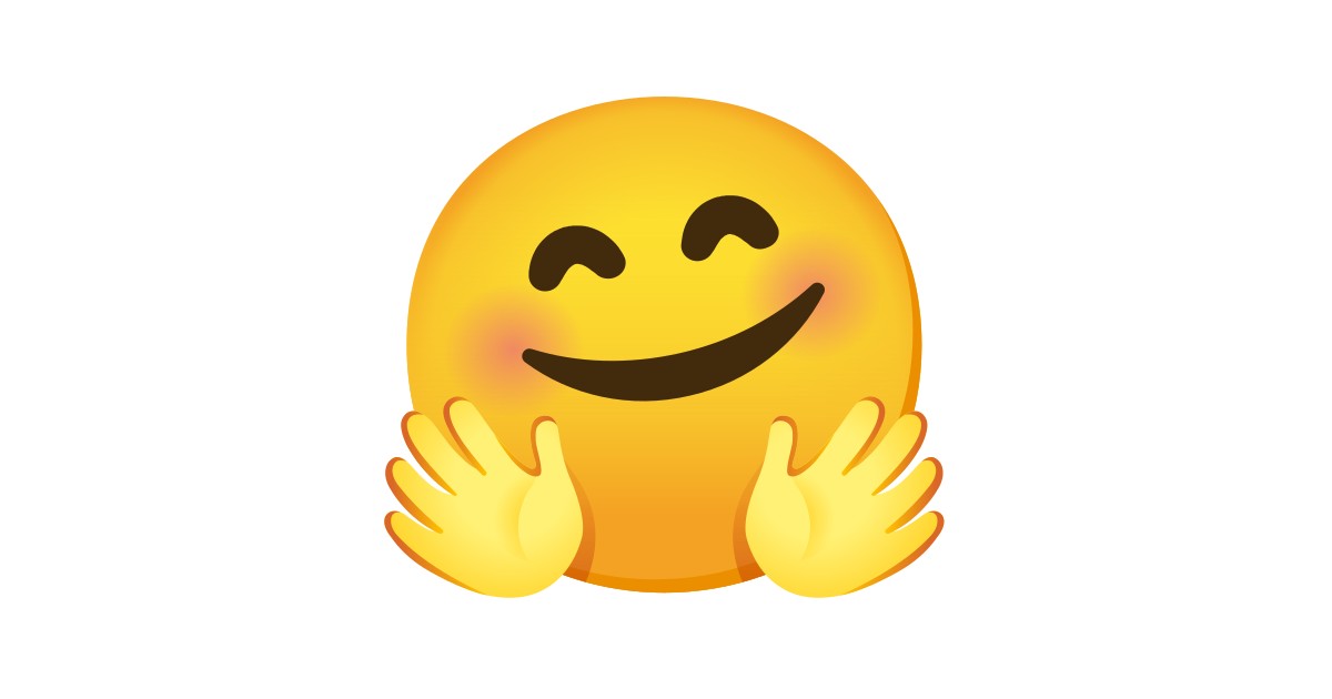 Wangen smiley händen roten mit und Emoji mit