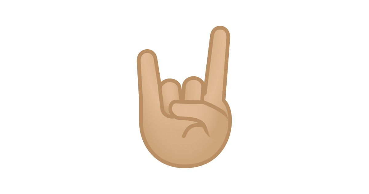 🤘🏼 Sign Of The Horns: Medium-light Skin Tone Emoji