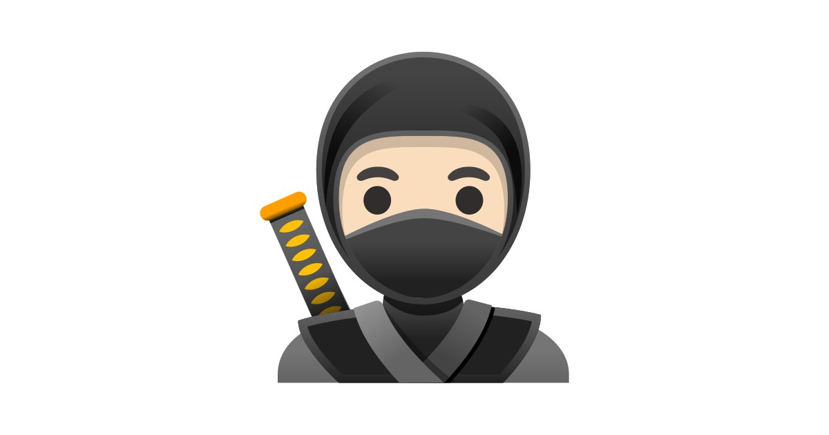 🥷🏻 Ninja Light Skin Tone Emoji