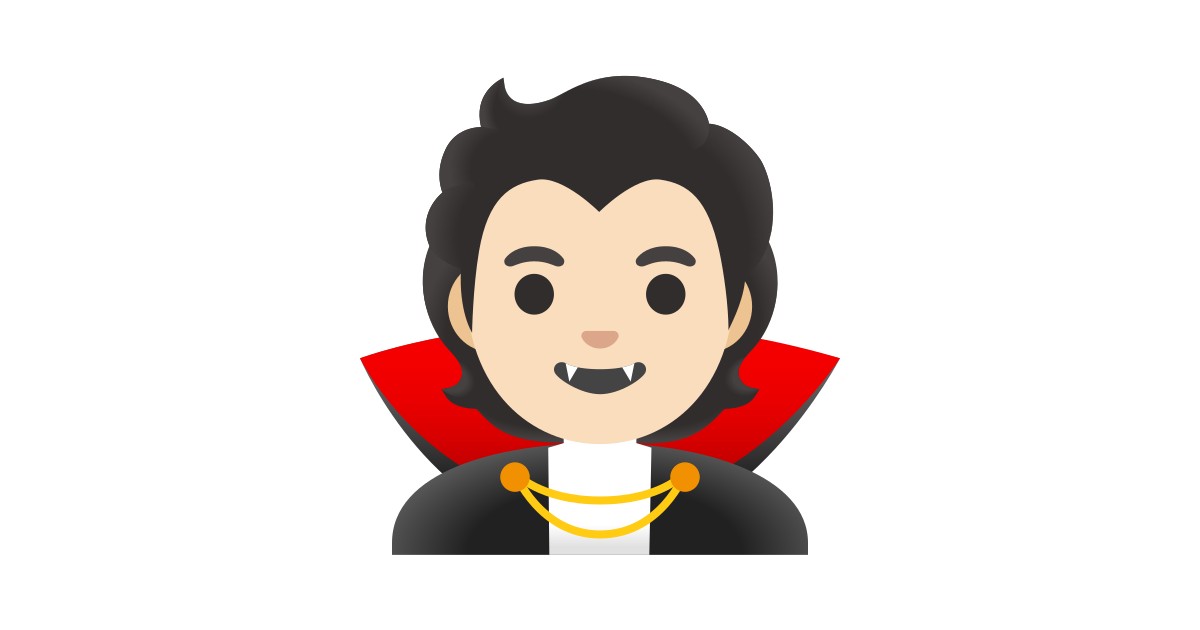 🧛🏻 Vampiro Tono De Piel Claro Emoji