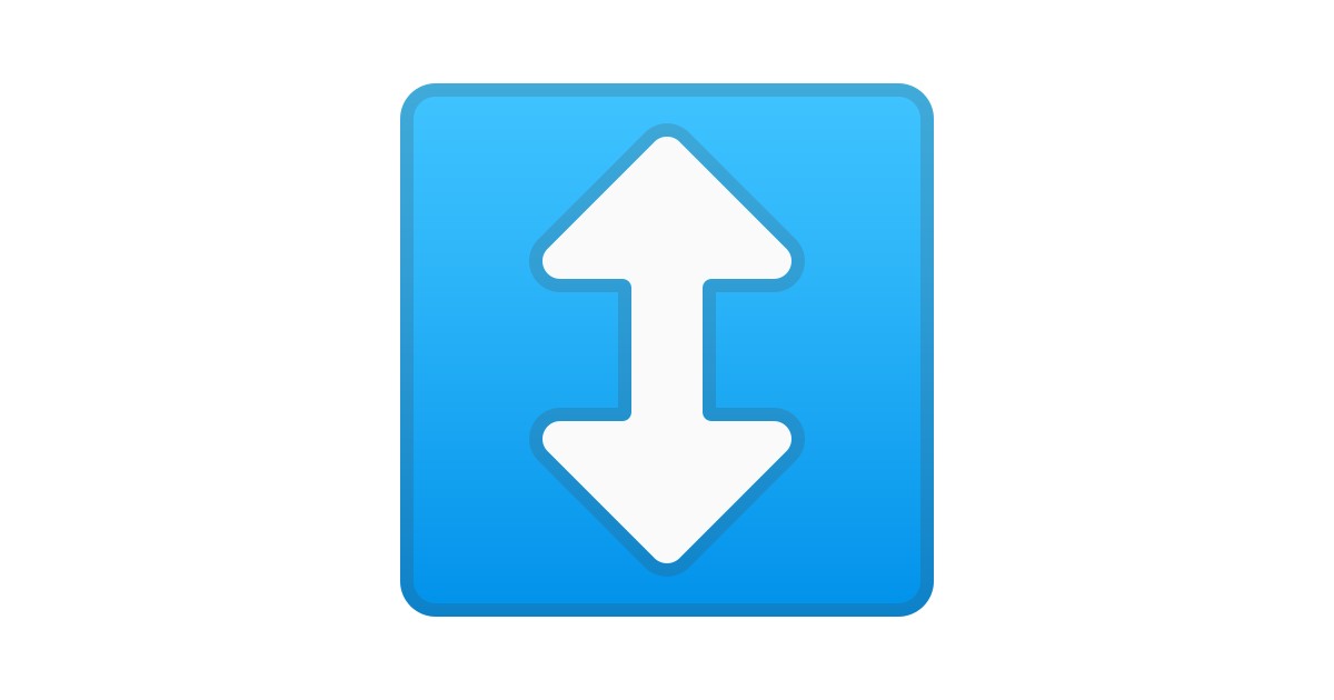 ↕️ Flèche Haut Bas Emoji ↕️ Flèche Haut Bas Emoji