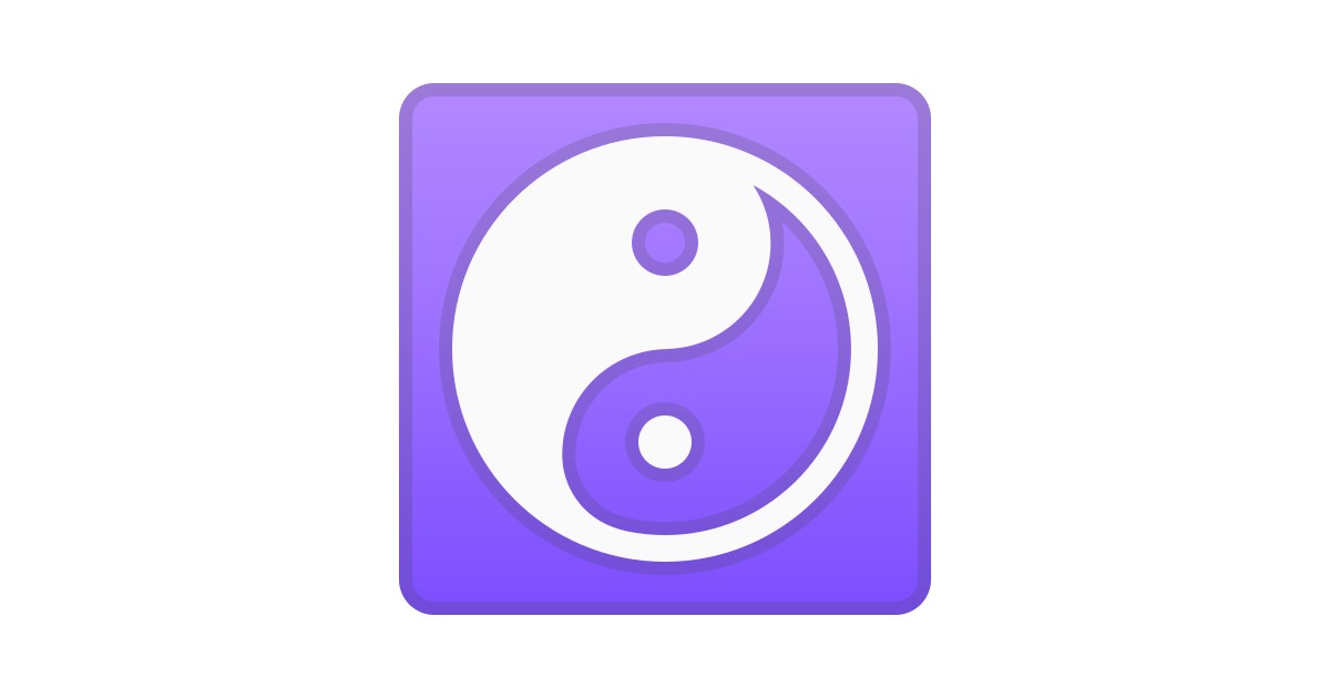 Emoji zeichen yin yang ☯️ Yin
