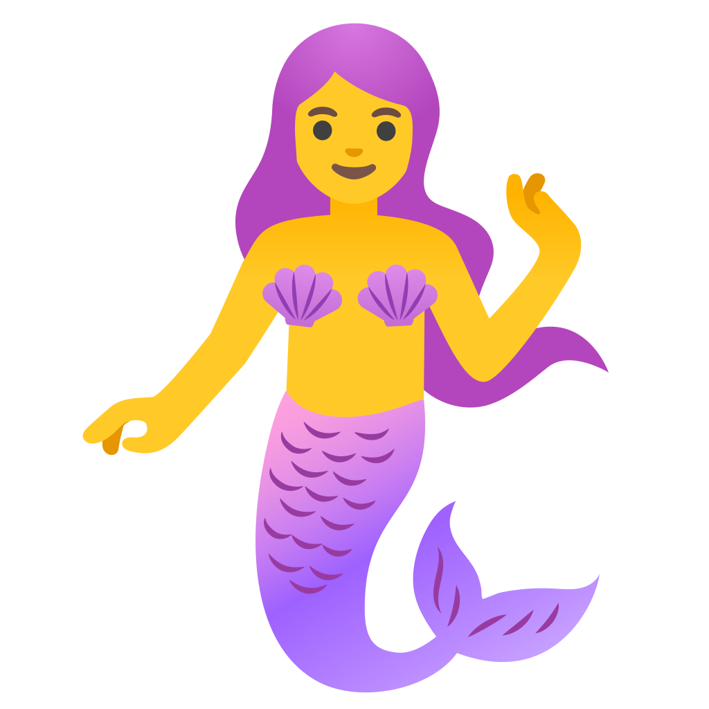 🧜‍♀️ Mermaid Emoji Merwoman Emoji