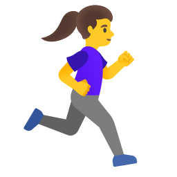 🏃‍♀️‍ ️ Woman Running Facing Right Emoji