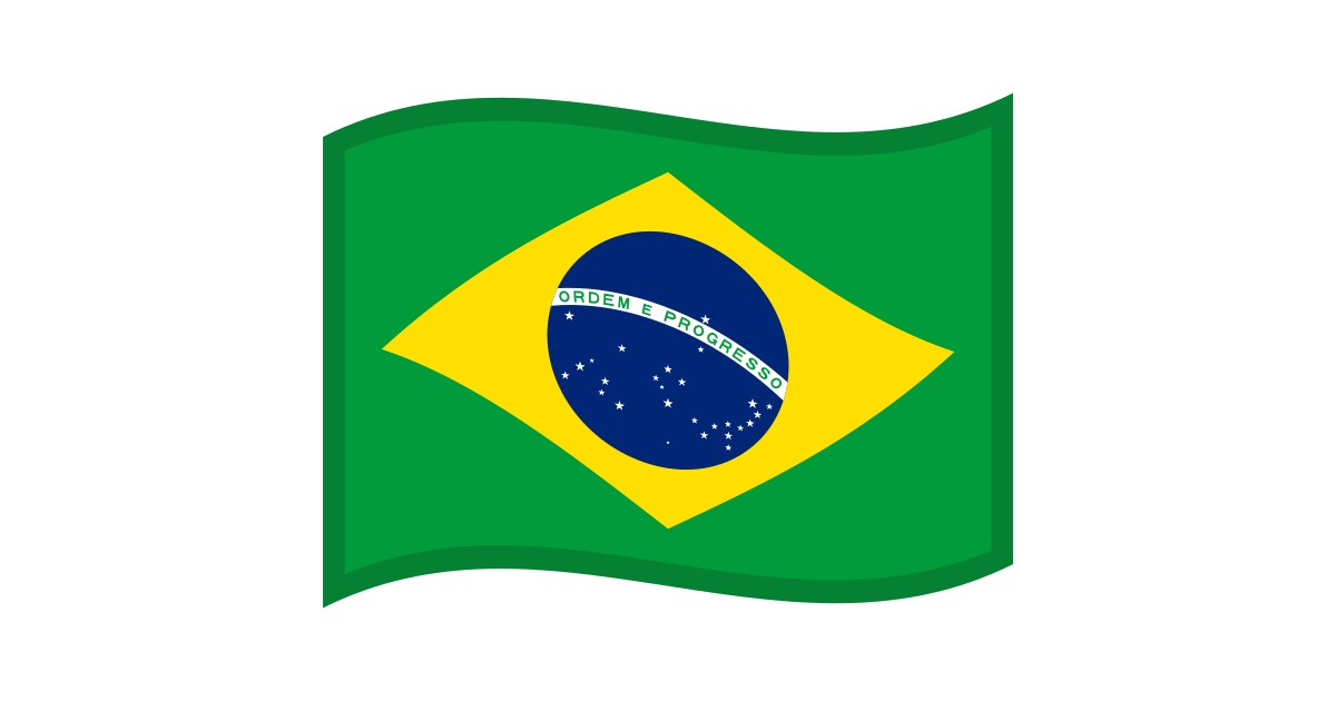 Forma Do Coração Brasil Símbolo Do Amor Símbolo Nacional Bandeira