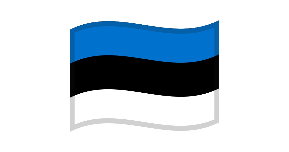 Flag Estonia Emoji Flag Estonia Emoji